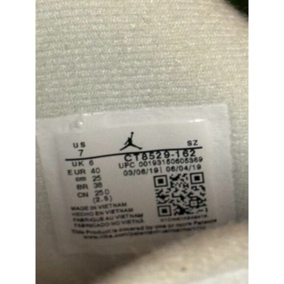 Air Jordan 6 Retro Red Oreo Sneakers Pre-Owned White/Red Size 7 - Picture 5 of 5